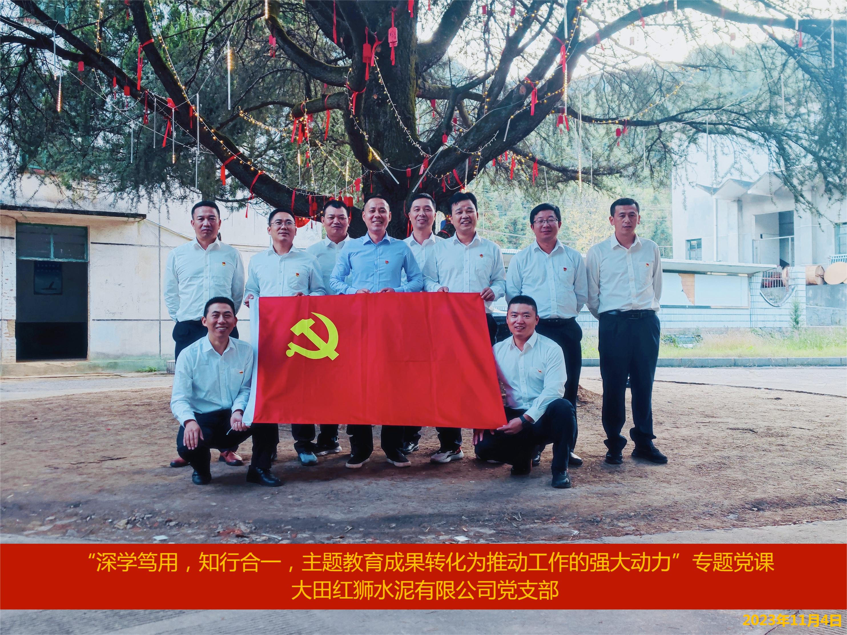 把主題教育成果轉(zhuǎn)化為推動工作的強大動力——大田紅獅黨支部組織開展主題教育專題黨課